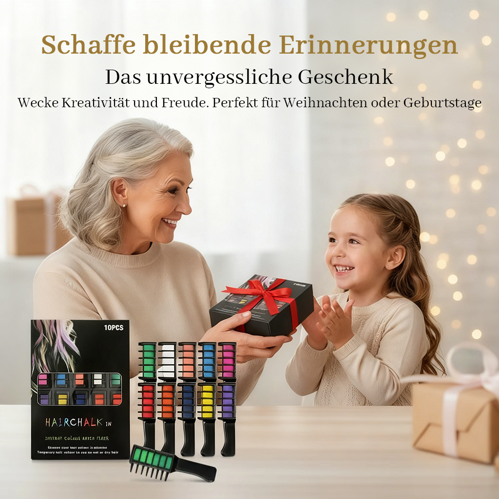 🎅Weihnachtsverkauf 50% Rabatt🔥Festliche Spaß-Haarfarben-Kämme