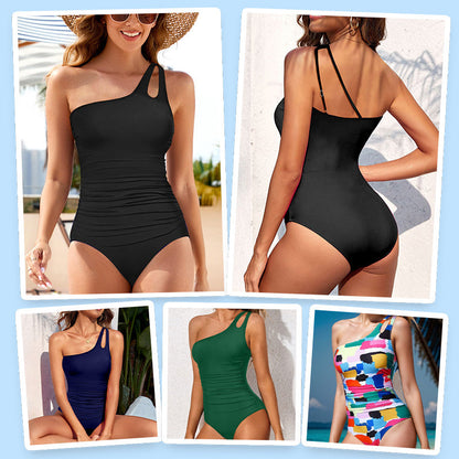 💖LAST DAY SPECIAL PRICE: ￡11.99!!💖Women's Cutout One Shoulder One Piece Swimsuit👙