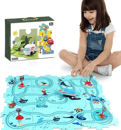 🎅Weihnachtsverkauf - 49% Rabatt🔥Kindererzieherisches Puzzle-Autospielset