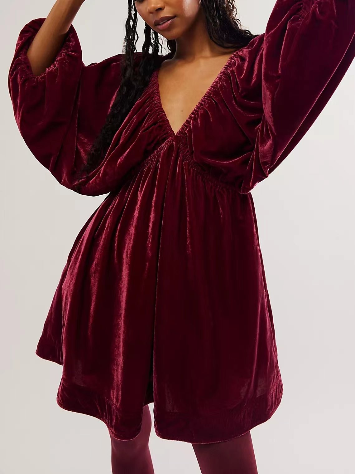 🎅Weihnachtsverkauf 49% Rabatt🔥Samt Festliches Minikleid🎁Kauf 2 Bekomm 10% Rabatt
