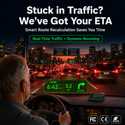 🚗50 % Rabatt!🛰️ Head-Up-Display (HUD) mit digitalem Tachometer und Navigationssystem – behalten Sie die Straße im Blick und vermeiden Sie Bußgelder
