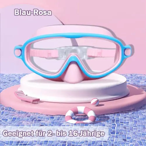 🔥Kostenloser Versand & 50 % Rabatt🔥HD-Schwimmbrille für Kinder 3-18 Jahre  mit großem Rahmen, wasserdicht und beschlagfrei