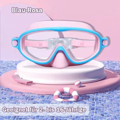 🔥Kostenloser Versand & 50 % Rabatt🔥HD-Schwimmbrille für Kinder 3-18 Jahre  mit großem Rahmen, wasserdicht und beschlagfrei