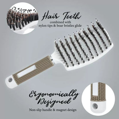 🎅Weihnachtsangebot 60% Rabatt - Detangler Borsten-Nylon-Haarbürste🎁Kaufen 3 Bezahlen 2