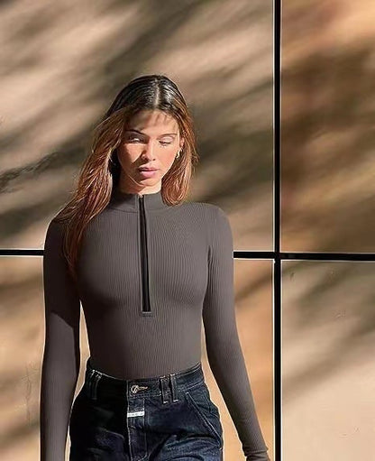 🔥Heiss 49% Rabett - 2023 HERBST NEU Reißverschluss-Bodysuit🎁Kaufen 2 Bekommen 15% Rabatt