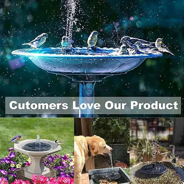 🔥LAST DAY SALE ￡9.99!!🔥Upgraded Solar Powered Water Fountain Pump With Accessories