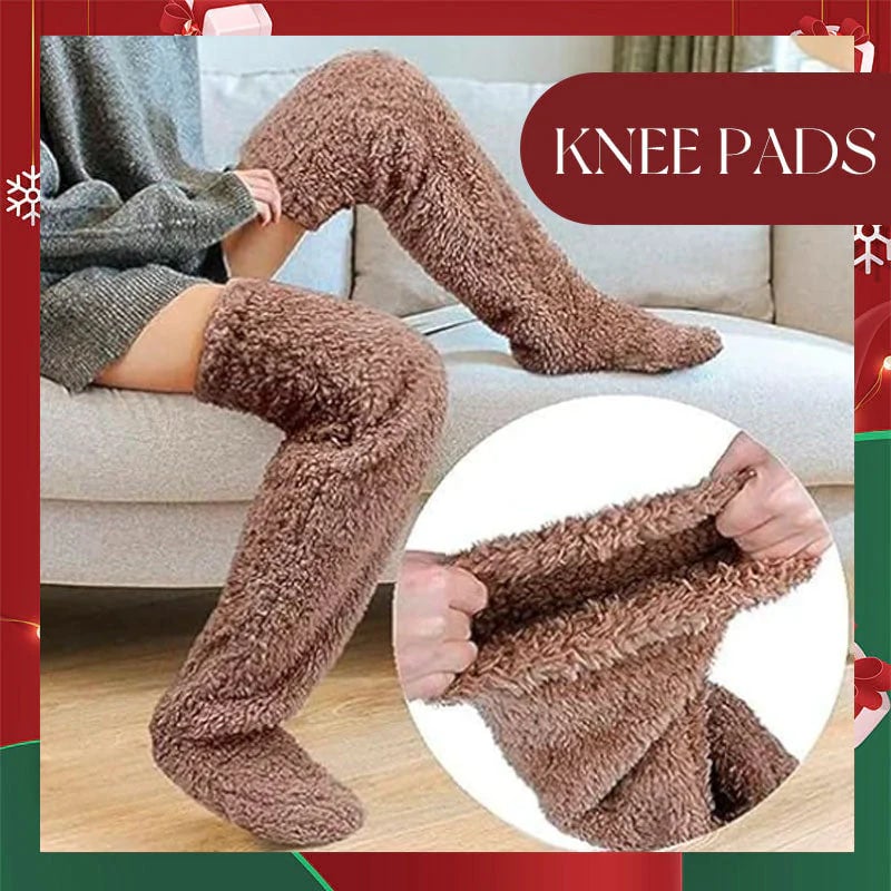 ⚡Blitzverkauf🏆#1 Bestseller⏰💕Samtige Fleece-Kniestrümpfe für Weihnachten❄️🎅