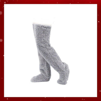 ⚡Blitzverkauf🏆#1 Bestseller⏰💕Samtige Fleece-Kniestrümpfe für Weihnachten❄️🎅