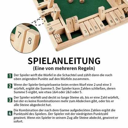 🎅Weihnachtsangebot 50% Rabatt🔥LUSTIGE FAMILIENSPIELE - Shut-The-Box Brettspiel🎲