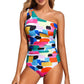 💖Letzter Tag Sonderpreis: €15,99!!💖Damen Einteiliger Badeanzug mit Cut-Out und einem Schulterträger👙