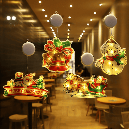 🎅Weihnachtsvorverkauf - 49% Rabatt🎁Weihnachtsfenster-Hängelichter