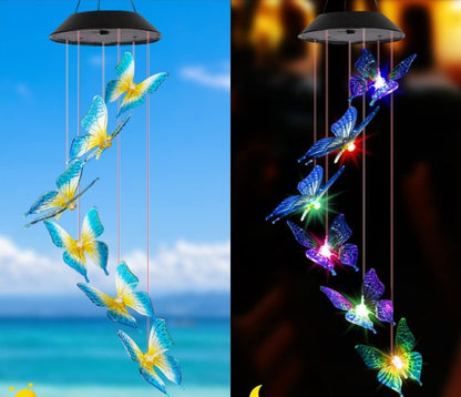 🦋 Verschönern Sie Ihren Garten – ✨Kreative Solar-Windspiele mit Vogeldesign