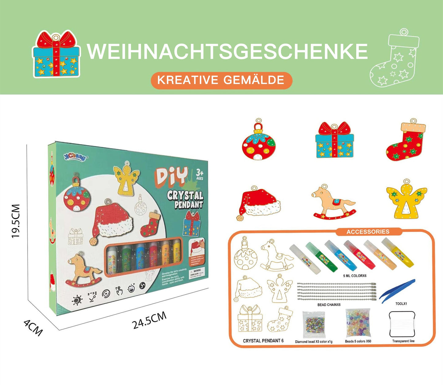 🎅Weihnachtsangebot 49% Rabatt🎁DIY Kristall Malerei Kunst und Handwerk Set