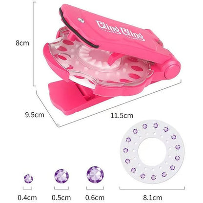 🎅Christmas Sale 50% OFF✨Glitter Diamond Styling Tools Hair Gemstone Styling Set