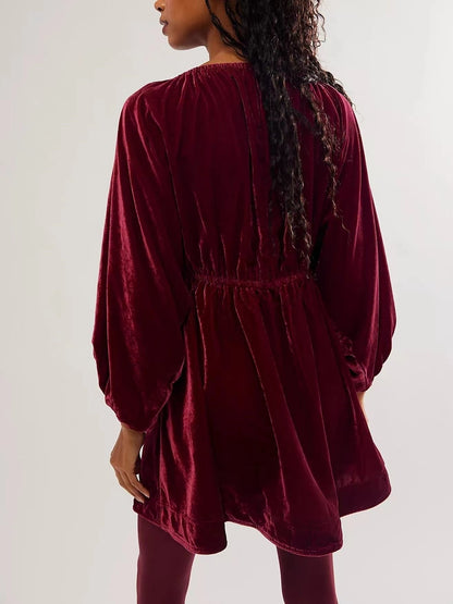 🎅Weihnachtsverkauf 49% Rabatt🔥Samt Festliches Minikleid🎁Kauf 2 Bekomm 10% Rabatt