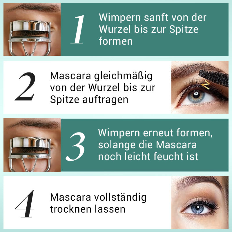 ✨Letzter Tag – Kaufe 1 bekomme 1 gratis⏰Ultimative wasserfeste & schweißfeste Mascara für Länge und Schwung💦
