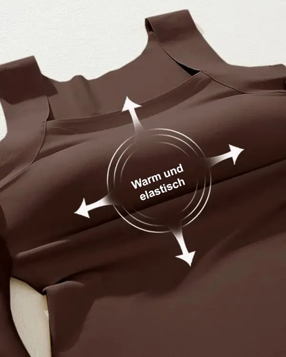 🏆Letzter Tag Sonderpreis €10,99!!💐Damen U-Ausschnitt Thermo-Tanktops mit integriertem BH