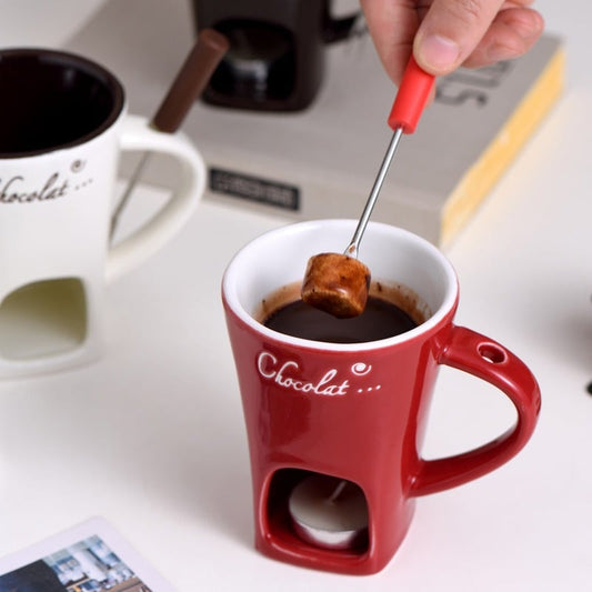 🎄Weihnachtsverkauf 50% Rabatt🍫Handgefertigte Schokoladenschmelztasse🎁Das gemütliche Fondue-Erlebnis