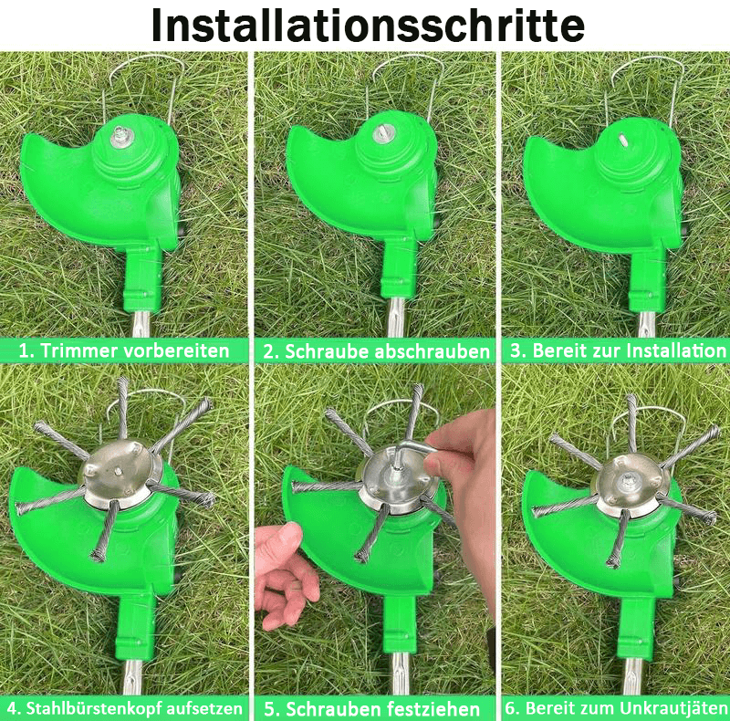 👨‍🌾Ersatzkopf für Fadentrimmer💪 – auch bei Kontakt mit Beton/Felsen/harten Blöcken unbeschädigt, lange Lebensdauer garantiert🌿