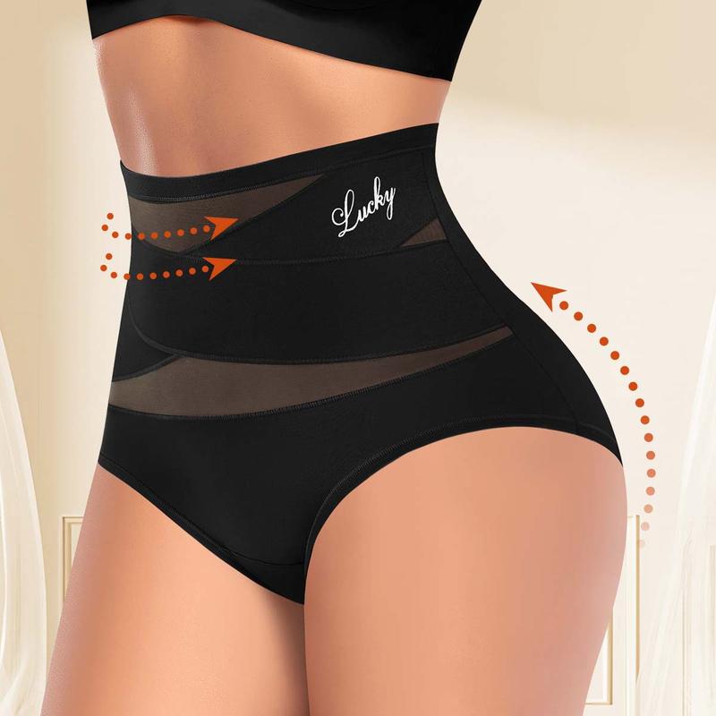 ✨Letzter Tag – Kaufe 1 bekomme 3✨Übergrößen hochgeschnittene Bauchkontroll-Slips mit Kreuz-Design