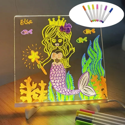 🎅Weihnachtsangebot 49% Rabatt🎨LED-Notiztafel🎁Kaufen 1, erhalten 7 Farbstifte gratis dazu