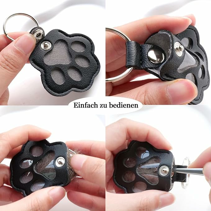 💖 Schlüsselanhänger aus Leder zur Erinnerung an Ihr Haustier – 🐾 Behalten Sie die Erinnerung immer nah bei sich