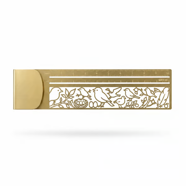 🐱📏Niedliches hohles Katzen-Lesezeichen-Lineal aus Messing (2-in-1)