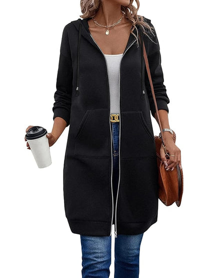 🥳 Diese Woche Sonderpreis €15,99!!🔥Damen Freizeit-Fleece-Hoodies mit Reißverschluss