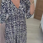🔥Großer Verkauf - 49% RABATT🔥Mini-Boho-Kleid mit V-Ausschnitt