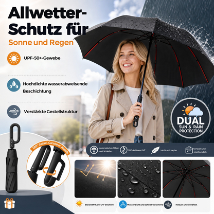 ⏳ Letzter Tag – nur noch €18,99! 🔥Automatischer Klappschirm – winddicht, wasserdicht und kompakt