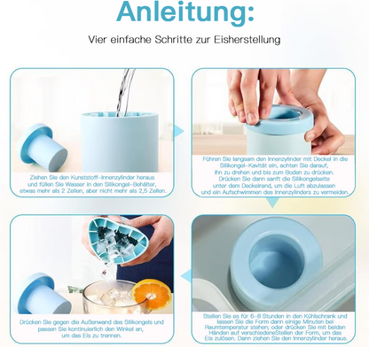 🧊Letzter Tag - Kaufe 1, bekomme 1 gratis❄️Schnellgefrierende Silikon-Eiswürfelform