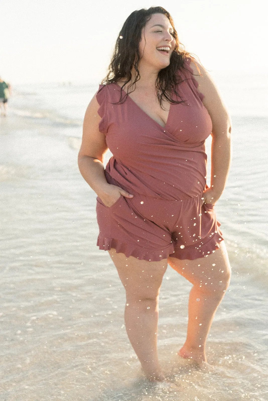 🔥Mother’s Day Promotion 50% OFF🎁Swim Romper Built-in Bra & Shorts with Pockets👙