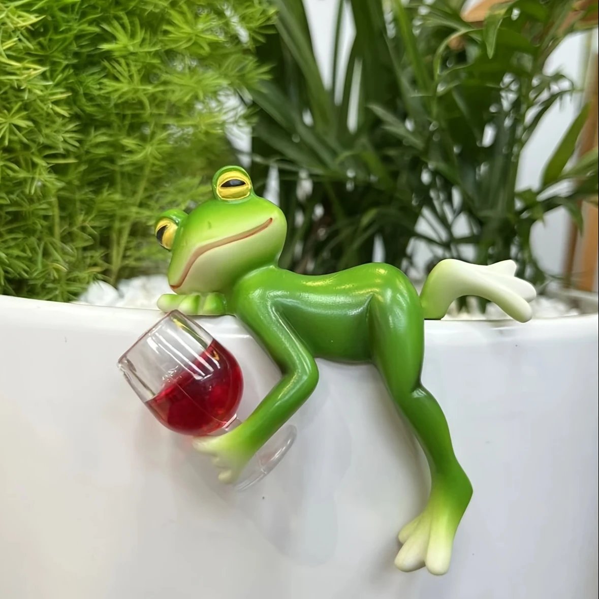 🐸 Frosch-Blumentopf-Hänger-Ornament🍷