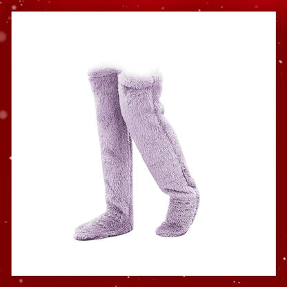 ⚡Blitzverkauf🏆#1 Bestseller⏰💕Samtige Fleece-Kniestrümpfe für Weihnachten❄️🎅