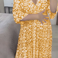 🔥Großer Verkauf - 49% RABATT🔥Mini-Boho-Kleid mit V-Ausschnitt