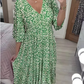 🔥Großer Verkauf - 49% RABATT🔥Mini-Boho-Kleid mit V-Ausschnitt