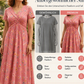 💃Sommerschlussverkauf 70% Rabatt🌿⏳Damen-V-Ausschnitt-Kleid mit Blumenmuster und gedrehter Taille