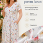 💃Sommerschlussverkauf 70% Rabatt🌿⏳Damen-V-Ausschnitt-Kleid mit Blumenmuster und gedrehter Taille