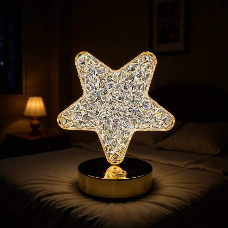 🎅Weihnachtsverkauf 50 % Rabatt!🎄Über 50.000 verkauft!🎁✨Wiederaufladbare Luxuriöse Kristall-LED-Nachtlampe