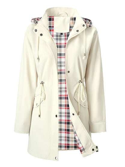 ❤️‍🔥Neu eingetroffen 50% Rabatt🥰 Einfarbige Freizeitjacken, wasserdichte und winddichte Mäntel, Windbreaker mit Kapuze