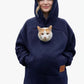 🔥2026 Ein Muss für Tierliebhaber 🐾Gemütlicher Fleece-Kuschel-Hoodie mit Tragebeutel – warme und stützende Kleidung zum Tragen kleiner Haustiere 🐶🐱