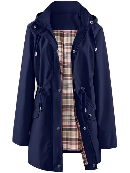❤️‍🔥Neu eingetroffen 50% Rabatt🥰 Einfarbige Freizeitjacken, wasserdichte und winddichte Mäntel, Windbreaker mit Kapuze