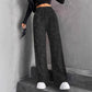 💖Neujahrsverkauf 60% Rabatt🥰Damen-Glitzer-Pailletten-Hose mit weitem Bein und elastischem Bund