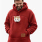 🔥2026 Ein Muss für Tierliebhaber 🐾Gemütlicher Fleece-Kuschel-Hoodie mit Tragebeutel – warme und stützende Kleidung zum Tragen kleiner Haustiere 🐶🐱