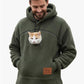 🔥2026 Ein Muss für Tierliebhaber 🐾Gemütlicher Fleece-Kuschel-Hoodie mit Tragebeutel – warme und stützende Kleidung zum Tragen kleiner Haustiere 🐶🐱