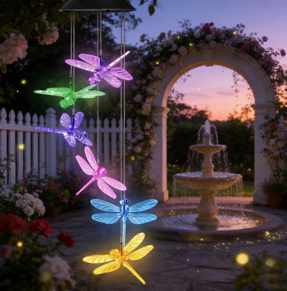 🦋 Verschönern Sie Ihren Garten – ✨Kreative Solar-Windspiele mit Vogeldesign