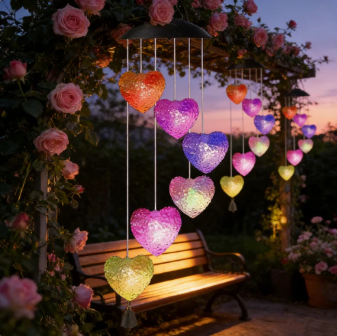 🦋 Verschönern Sie Ihren Garten – ✨Kreative Solar-Windspiele mit Vogeldesign