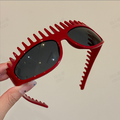 ⏳ Zeitlich begrenztes Angebot: 50 % Rabatt ⏰ 🕶️☀️ Kreative quadratische Sonnenbrille mit Kammrahmen
