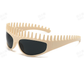 ⏳ Zeitlich begrenztes Angebot: 50 % Rabatt ⏰ 🕶️☀️ Kreative quadratische Sonnenbrille mit Kammrahmen