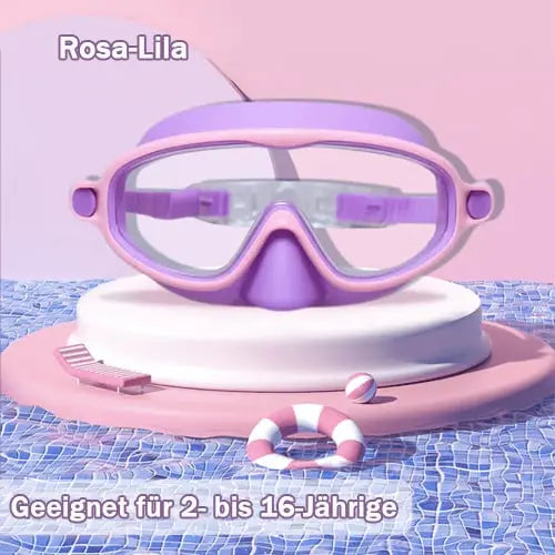 🔥Kostenloser Versand & 50 % Rabatt🔥HD-Schwimmbrille für Kinder 3-18 Jahre  mit großem Rahmen, wasserdicht und beschlagfrei